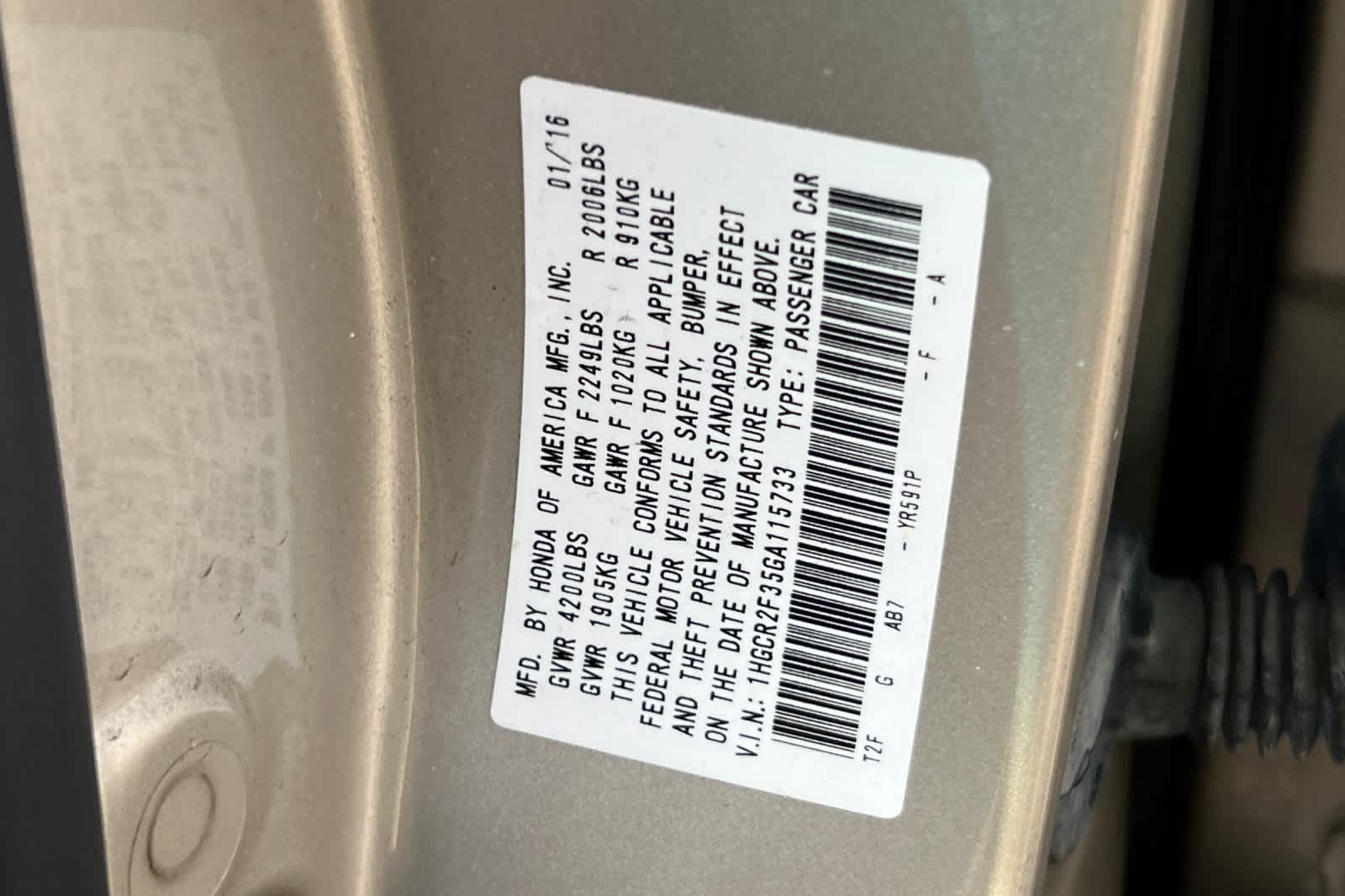 Used 2016 Honda Accord LX image 30