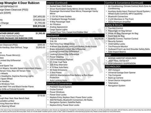 Used 2023 Jeep Wrangler Unlimited Rubicon w/ Cold Weather Group AWD/4WD image 26