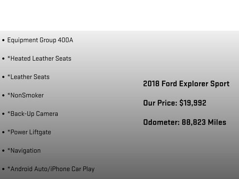 Used 2018 Ford Explorer Sport AWD/4WD image 6