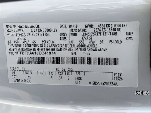 Used 2018 Ford F250 XL w/ Power Equipment Group RWD image 15