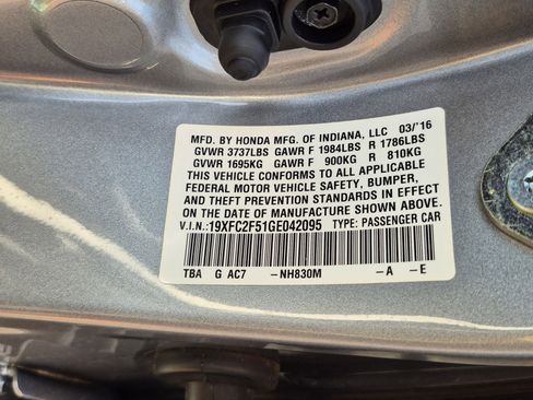 Used 2016 Honda Civic LX image 31