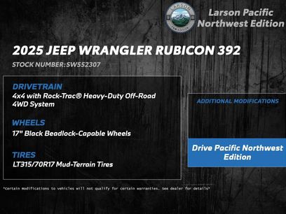 New 2025 Jeep Wrangler Unlimited Rubicon 392