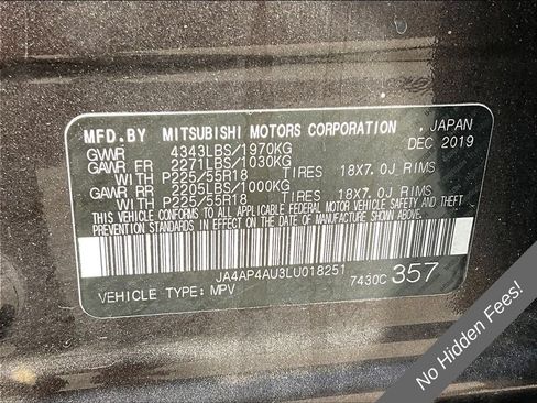 Used 2020 Mitsubishi Outlander Sport SE FWD image 30