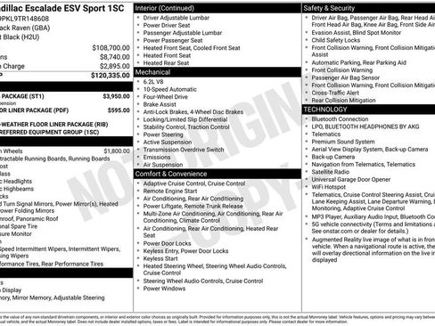 Used 2026 Cadillac Escalade ESV Sport w/ Touring Package image 3