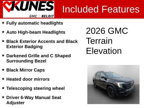 New 2026 GMC Terrain Elevation w/ Black Edition AWD/4WD image 3