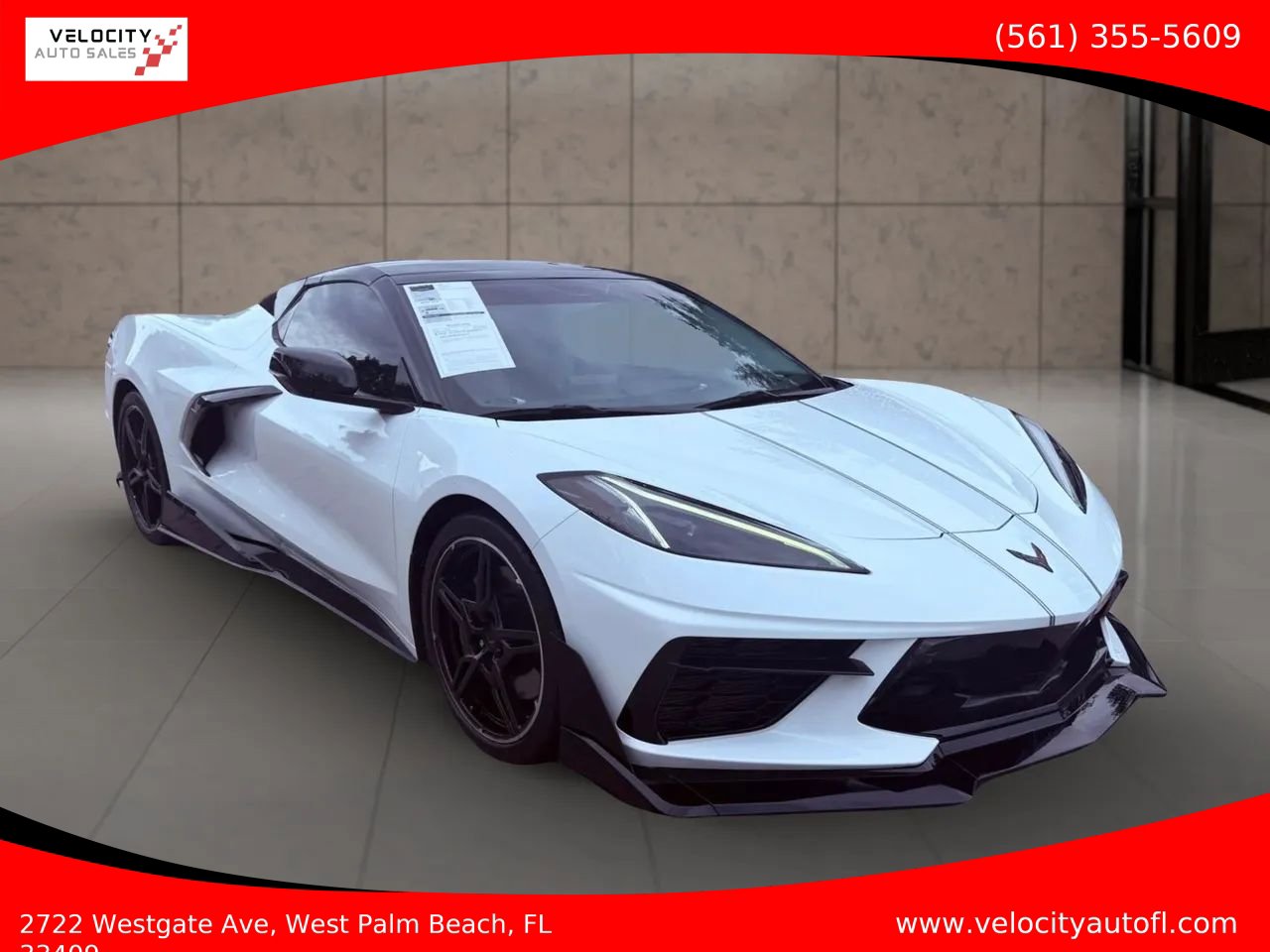 Used 2021 Chevrolet Corvette Stingray Premium Conv w/ Z51 Performance Package RWD image 1