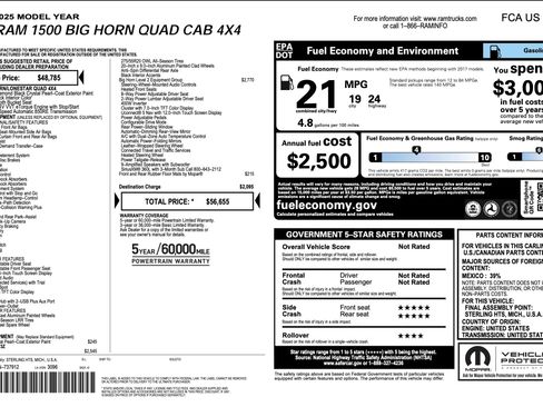 Used 2025 RAM 1500 Big Horn AWD/4WD image 5