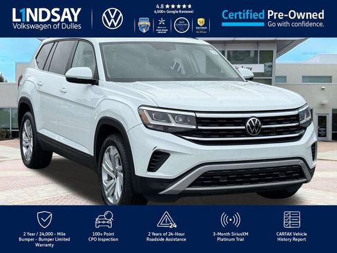 Certified 2021 Volkswagen Atlas SE image 1