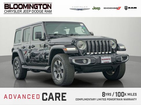 Used 2021 Jeep Wrangler Unlimited Sahara w/ LED Lighting Group image 1
