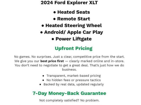Used 2024 Ford Explorer XLT w/ Equipment Group 202A AWD/4WD image 2