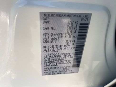 Certified 2025 Nissan Frontier SV w/ SV Convenience Package image 31