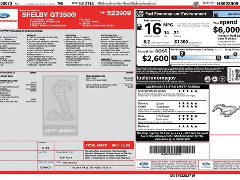 Used 2017 Ford Mustang Shelby GT350 w/ Electronics Package image 27