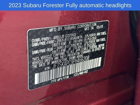 Used 2023 Subaru Forester Limited AWD/4WD image 30