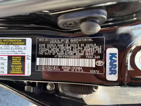 Used 2012 Toyota Camry XLE w/ Leather Pkg FWD image 36