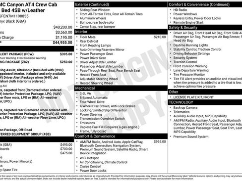 Used 2021 GMC Canyon AT4 w/ Driver Alert Package AWD/4WD image 9