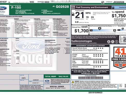 Used 2018 Ford F150 XLT w/ Equipment Group 302A Luxury image 6