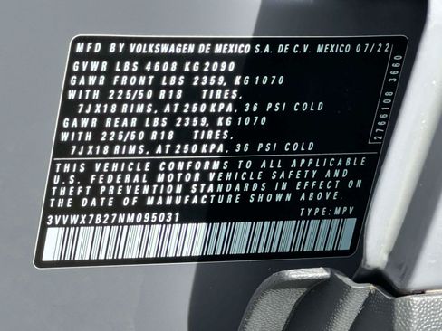 Used 2022 Volkswagen Taos SE AWD/4WD image 16