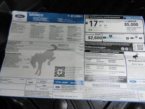 Used 2023 Ford Bronco Wildtrak AWD/4WD image 38