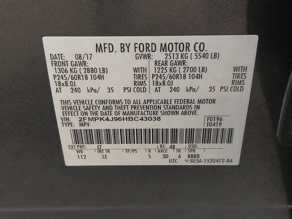 Used 2017 Ford Edge SEL w/ Equipment Group 201A AWD/4WD image 33