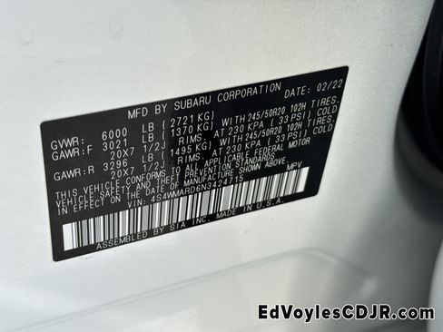 Used 2022 Subaru Ascent Touring image 40