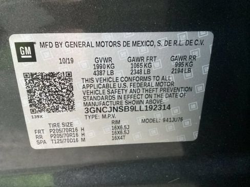 Used 2020 Chevrolet Trax LS w/ Tint and Cruise Package AWD/4WD image 51