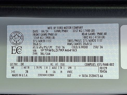 Used 2024 Ford F150 Lariat w/ Equipment Group 502A High AWD/4WD image 30
