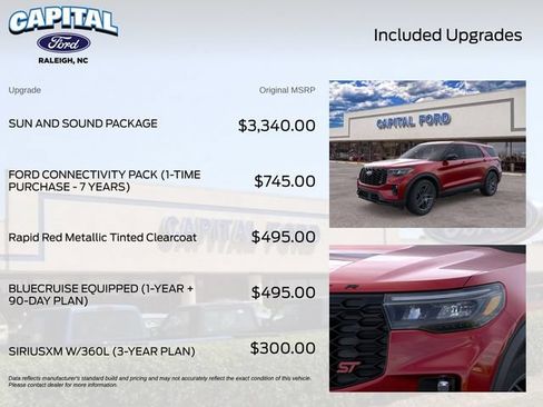 New 2026 Ford Explorer ST w/ Sun And Sound Package AWD/4WD image 5