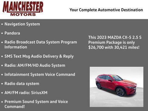 Used 2023 MAZDA CX-5 AWD 2.5 S w/ Premium Package image 2