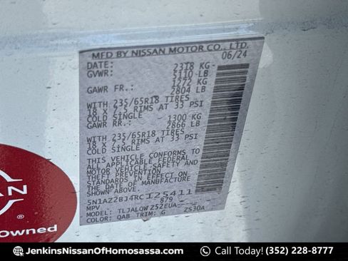 Certified 2024 Nissan Murano SV FWD image 42