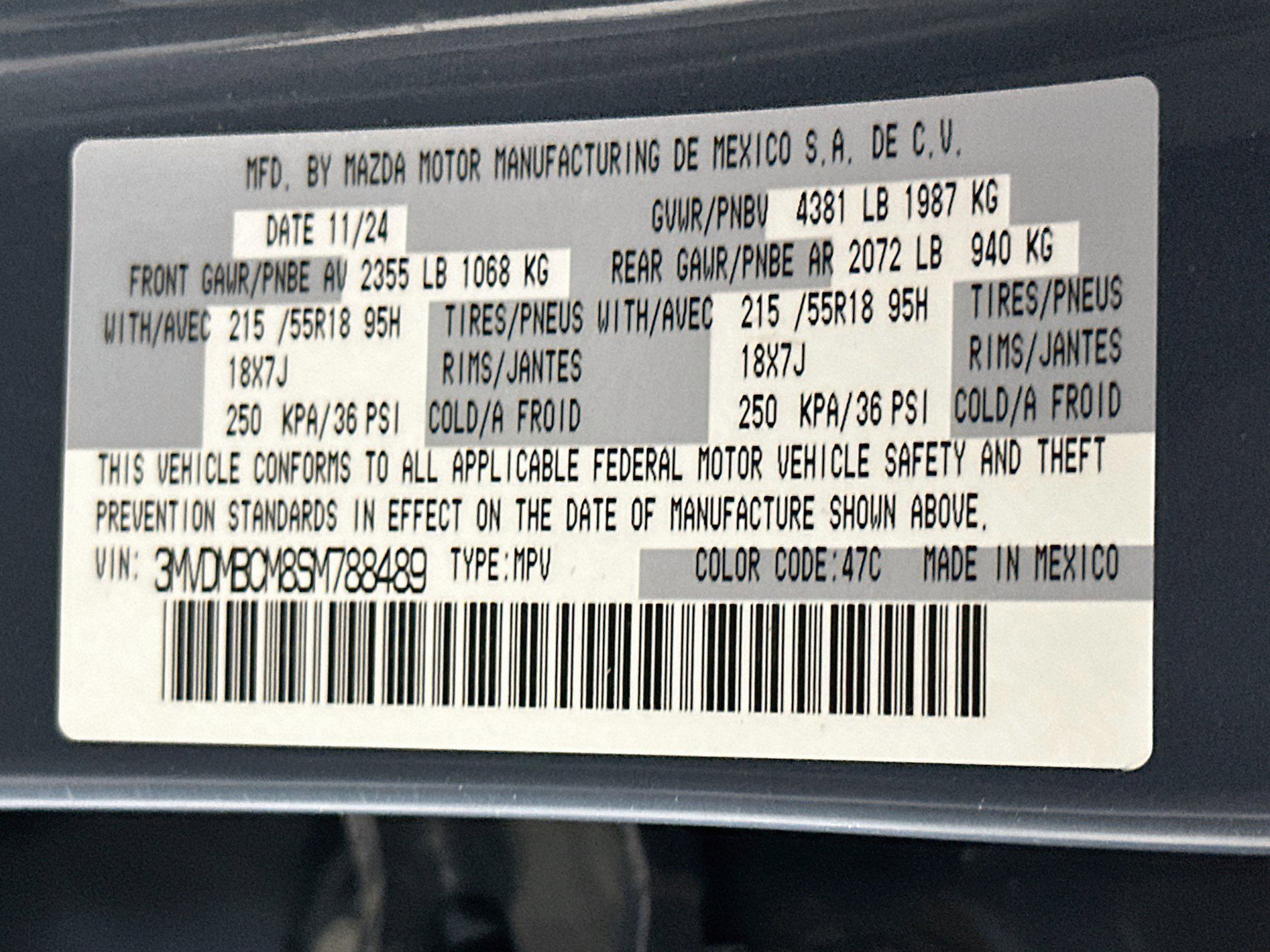 Used 2025 MAZDA CX-30 AWD 2.5 S w/ Preferred Package image 12