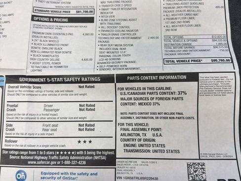 Used 2025 Chevrolet Tahoe High Country image 9