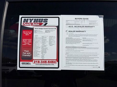 Used 2016 Dodge Grand Caravan SE w/ Quick Order Package 29E SE FWD image 46