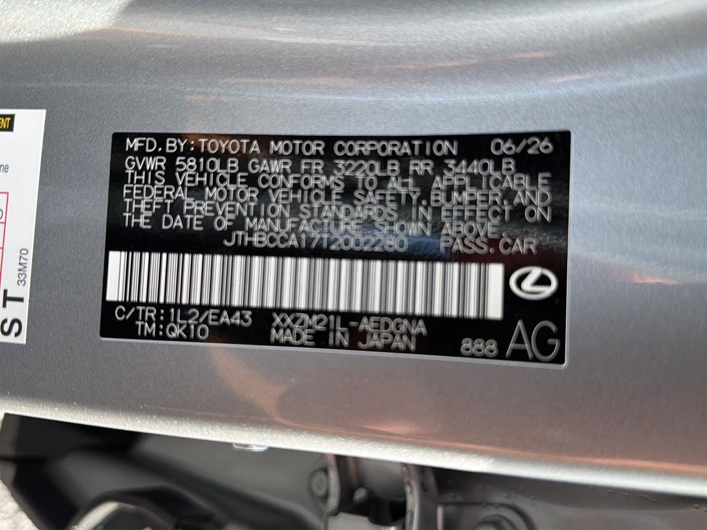 New 2026 Lexus ES 350e w/ Convenience Package FWD image 38