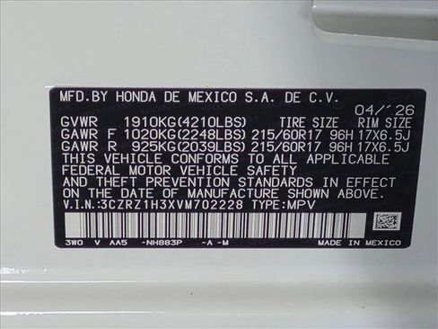 Used 2027 Honda HR-V LX image 26