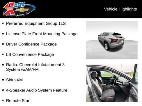 Used 2024 Chevrolet Trax LS w/ LS Convenience Package FWD image 2