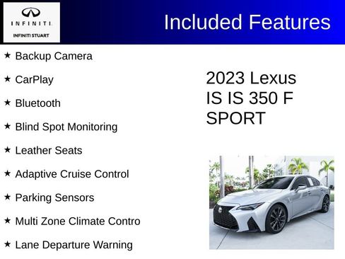 Used 2023 Lexus IS 350 F Sport RWD image 2