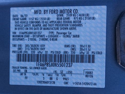 Used 2022 Ford Mustang Shelby GT500 w/ Carbon Fiber Track Pack image 23