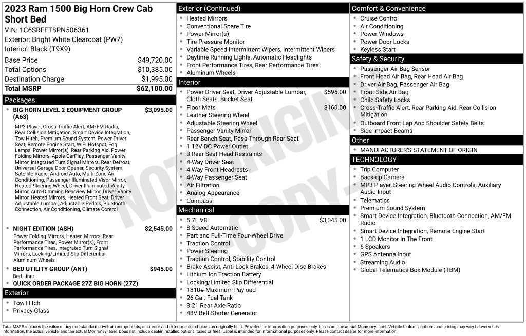 Used 2023 RAM 1500 Big Horn AWD/4WD image 31