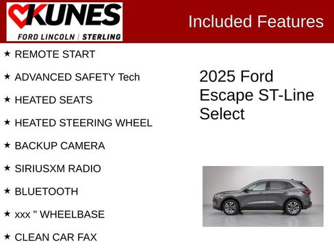 Used 2025 Ford Escape ST-Line Select AWD/4WD image 2