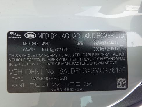 Used 2021 Jaguar F-TYPE First Edition RWD image 34