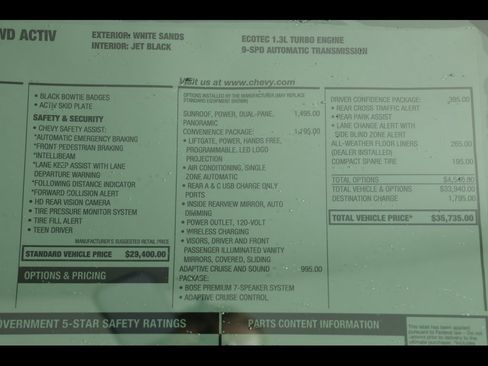 New 2026 Chevrolet TrailBlazer ACTIV w/ Convenience Package image 23