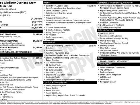 Used 2023 Jeep Gladiator Overland w/ LED Lighting Group image 18