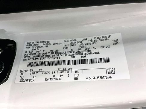 Used 2018 Ford F150 King Ranch w/ Equipment Group 601A Luxury image 34