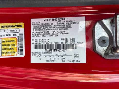 Used 2016 Ford Mustang Coupe RWD image 17