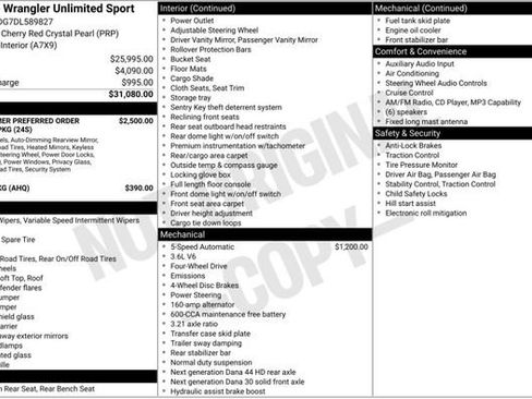 Used 2013 Jeep Wrangler Unlimited Sport AWD/4WD image 2