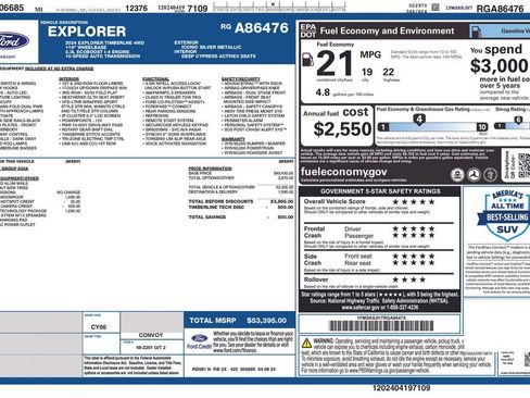Certified 2024 Ford Explorer Timberline w/ Timberline Technology Package AWD/4WD image 4
