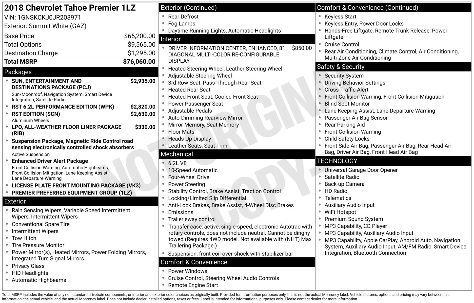 Used 2018 Chevrolet Tahoe Premier AWD/4WD image 3