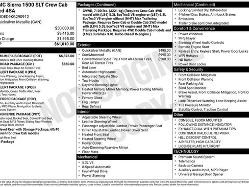 Used 2019 GMC Sierra 1500 SLT w/ SLT Premium Plus Package image 7