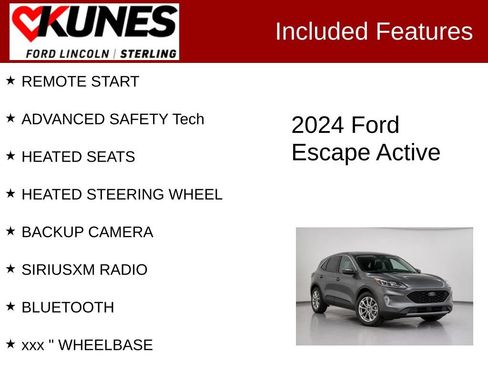 Used 2024 Ford Escape Active AWD/4WD image 2