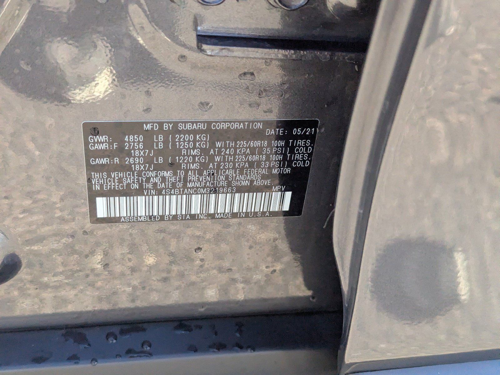 Used 2021 Subaru Outback Limited AWD/4WD image 34